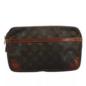 LOUIS VUITTON Monogram Compiegne 28 Clutch Bag